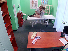 Short-haired Naughty Seduces Doctor 1