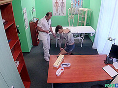 Short-haired Naughty Seduces Doctor 1