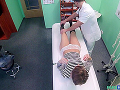 Short-haired Naughty Seduces Doctor 1