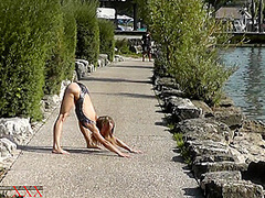 Flexible In Public - Watch4Fetish