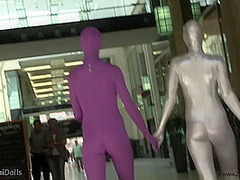 With Spandex Catsuit In A Cafг© - Watch4Fetish