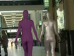 With Spandex Catsuit In A Cafг© - Watch4Fetish