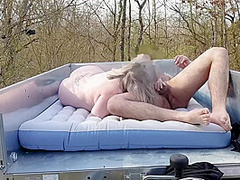 Public Mature Porn: Outdoor Anal Sex And Cum Swallowing For Grandma Cam1 1of2