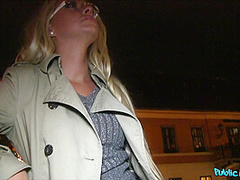 Desperate Blondie Shows Her Titties A With Jessy Jones