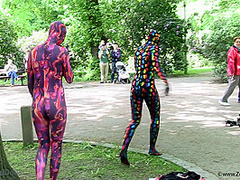 Multilayer Zentai Suits Outdoor - Watch4Fetish