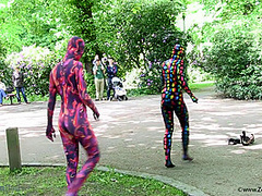 Multilayer Zentai Suits Outdoor - Watch4Fetish