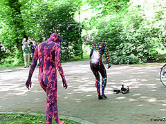 Multilayer Zentai Suits Outdoor - Watch4Fetish