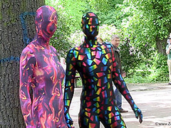 Multilayer Zentai Suits Outdoor - Watch4Fetish