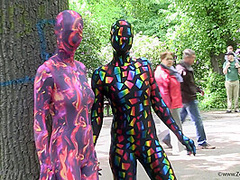 Multilayer Zentai Suits Outdoor - Watch4Fetish