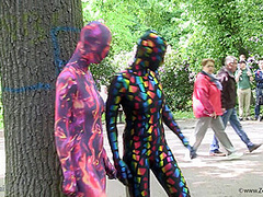 Multilayer Zentai Suits Outdoor - Watch4Fetish