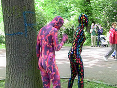 Multilayer Zentai Suits Outdoor - Watch4Fetish
