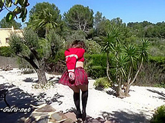 Schoolgirl Outdoor Predicament Bondage