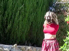 Schoolgirl Outdoor Predicament Bondage