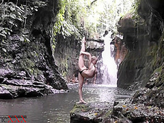 Flexible Beauty At The Waterfall - Watch4Fetish