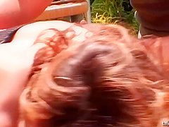 Rich Woman Making The Hot Gardeners Fucks Her
