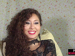 Petite naked teen humiliated in public by domina and lord