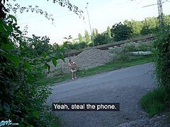 Skinny Latina With Small Tits Has Sex In Public