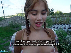 Skinny Latina With Small Tits Has Sex In Public