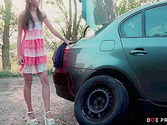 Damsel In Distress Tricked By Trucker 11 Min - Outside Fuck And Shrima Malati