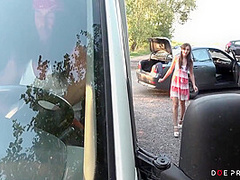 Damsel In Distress Tricked By Trucker 11 Min - Outside Fuck And Shrima Malati