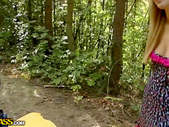 Fingering Her Pussy And Fucking Big Cock Outdoo - Angel Piaff