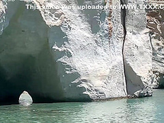 Hot Ass Blonde Double Squirt On Island Beach In Greece Larajuicy