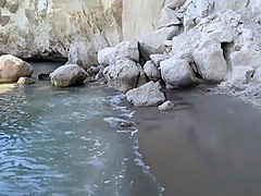 Hot Ass Blonde Double Squirt On Island Beach In Greece Larajuicy