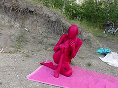 Zentai At The Lake - Watch4Fetish