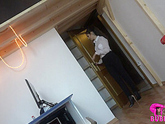 Office Girl Stretches After Work - Watch4Fetish