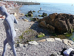 Flexi Zentai On The Beach - Watch4Fetish
