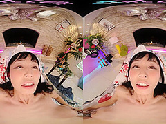 Big titty Asian hottie lets you watch her masturbate in VR