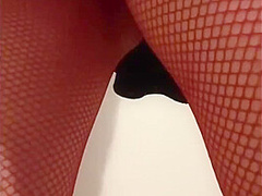 Upskirt ,red Pantyhose, High Heels 10 Min