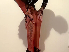 Upskirt ,red Pantyhose, High Heels 10 Min