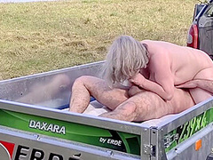 Public Mature Porn: Outdoor Anal Sex And Cum Swallowing For Grandma Cam1 2of2