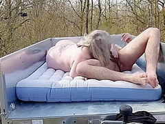 Public Mature Porn: Outdoor Anal Sex And Cum Swallowing For Grandma Cam1 2of2