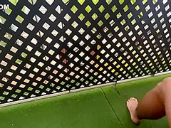 Balcony Porn On Vacation - Massive Facial On Sexy Cute German Girl