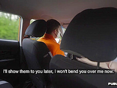 Perkyboobs babe fucked outdoor in car by driving instructor