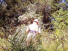 In The Forest Fuck Pussy Dildo And Orgasm