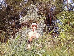 In The Forest Fuck Pussy Dildo And Orgasm