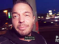 Berlin Banger And Kessie Shy - Redhead Banged Behind Billboard In The Middle Of Berlin! (english