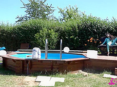 Spandex Poolparty With Sexdoll - Watch4Fetish