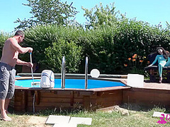 Spandex Poolparty With Sexdoll - Watch4Fetish