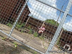 Lady Sonia In Golden Rain In The Summer