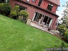 Lady Sonia In Golden Rain In The Summer