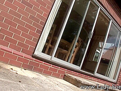 Lady Sonia In Golden Rain In The Summer