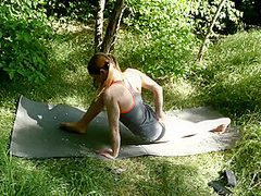 Doing The Splits Outdoors - Watch4Fetish
