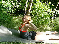 Doing The Splits Outdoors - Watch4Fetish