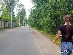 Public Blowjob ! We Were Noticed By Passing People ! Showed Boobs To Passers-by With Evelina Darling