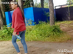 Public Blowjob ! We Were Noticed By Passing People ! Showed Boobs To Passers-by With Evelina Darling