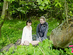 Alternative Girls Get Anal Fucked In The Nature - Atm, Outdoor Public, Gapes